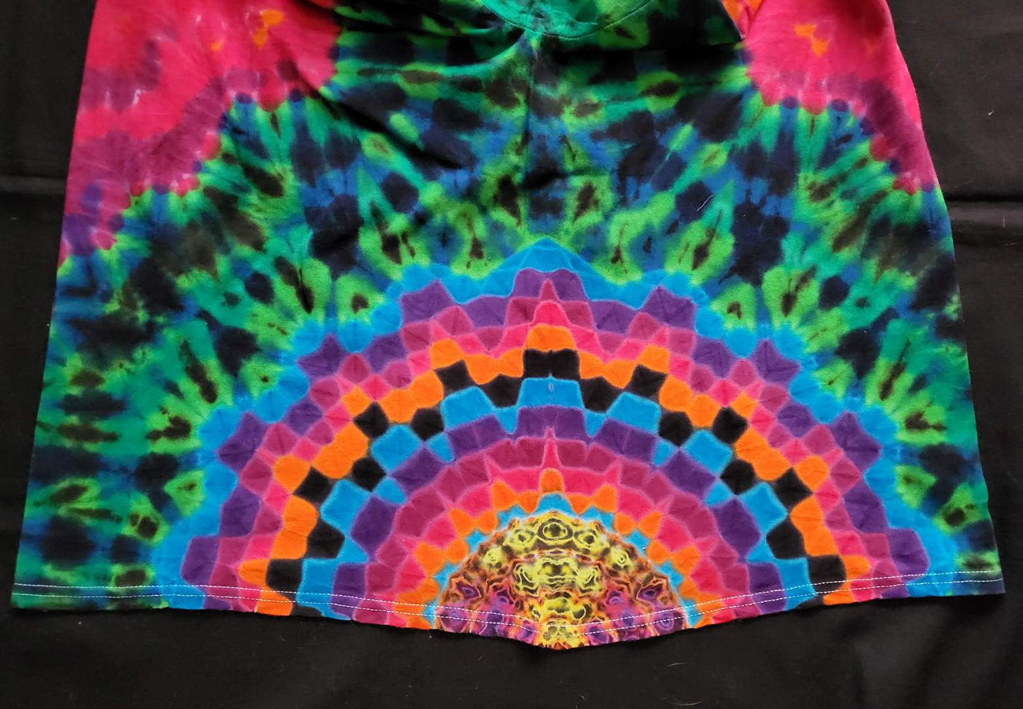 2XL Double Starburst Mandala with Wigwag Geode Center