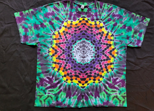 2XL Sunburst Mandala with Wigwag Geode Center & Scrunch