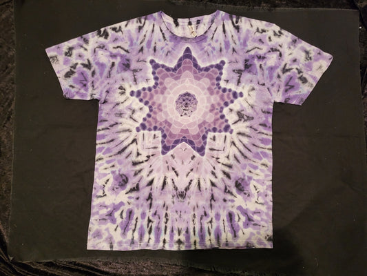 Large Purple Progression Starburst Mandala & Design on Back