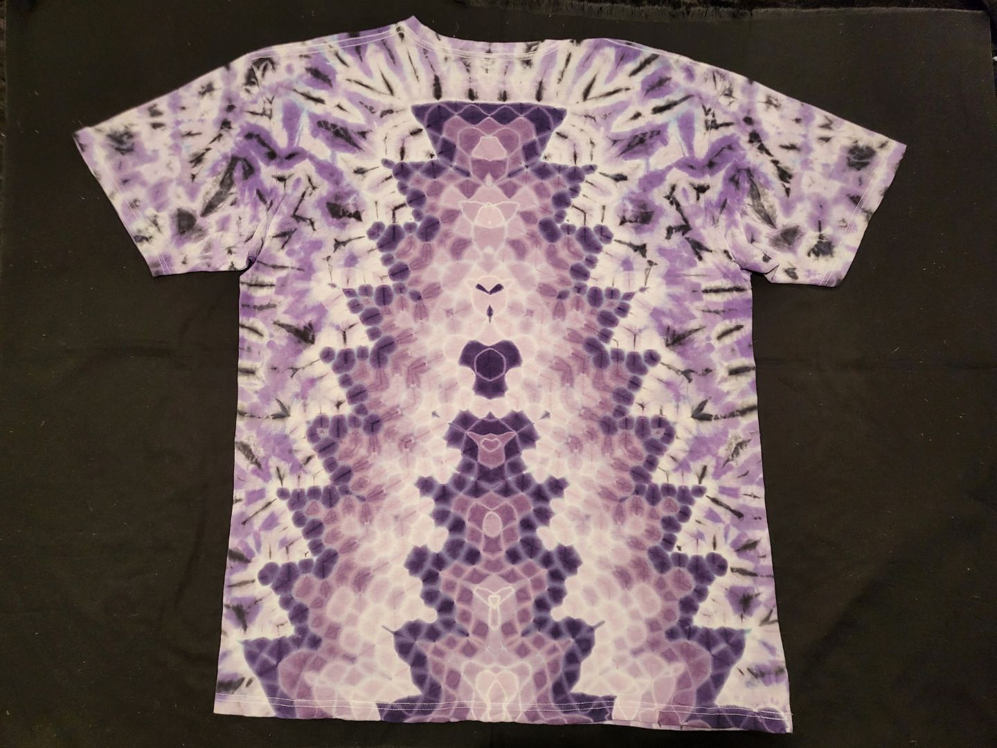 Large Purple Progression Starburst Mandala & Design on Back