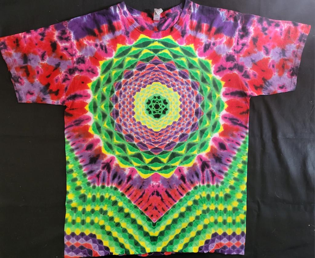 XL Mandala with Hexagon center, Honeycomb & Scrunch